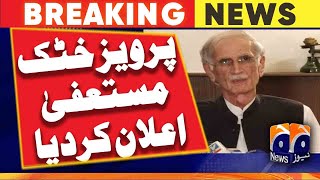 PTI’s Pervez Khattak steps down from party position  Geo News [upl. by Ephram]