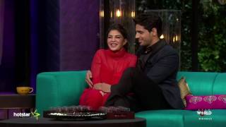 Watch Koffee with Karan S05  Jacqueline amp Sidharth [upl. by Htyderem]