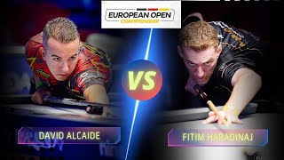 DAVID ALCAIDE VS FITIM HARADINAJ  2024 EUROPEAN OPEN billiards nineball 9ballpool highlights [upl. by Diskin273]