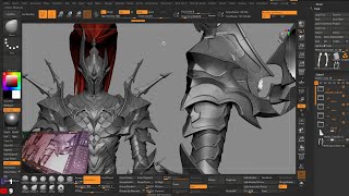 Solo Leveling Igris character sculpting in zbrush PART18 Arm detailing [upl. by Monti]