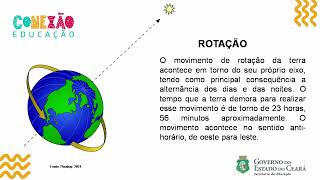 MOVIMENTOS DA TERRA  ROTAÇÃO E TRANSLAÇÃO  CIENCIAS [upl. by Eelirak]