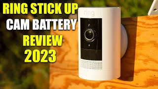 How to Install Ring Stick Up Cam Battery on a Ceiling [upl. by Ahseiyk]