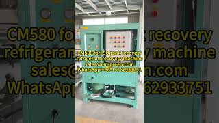 R134a R32 freon gas recovery unit 25HP oil less refrigerant ISO tank recovery recharge machine [upl. by Enneibaf]