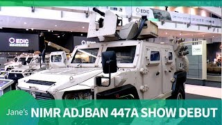 IDEX 2019 Show debut NIMR Adjban 447A MultiRole Vehicle [upl. by Pellegrini397]