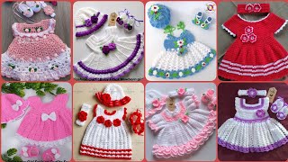 Beautiful crochet frill frock for girl  3 to 9 months baby girls any size [upl. by Aisek]