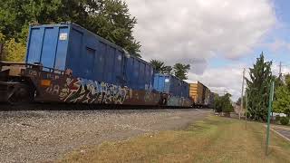 CSX SB Mixed Freight in Valley Cottage [upl. by Tandi526]