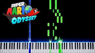 Bubblaine 8Bit  Super Mario Odyssey Piano Tutorial [upl. by Aniretake]