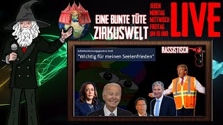 BUNTE TÜTE ZIRKUSWELT Selbstbestimmung Halloweenhorror Creepy Joe amp Laffin Kamala Rassismus uvm [upl. by Naitsihc]