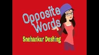 Opposite WordsOpposite Words in EnglishOpposite for children [upl. by Sumahs]