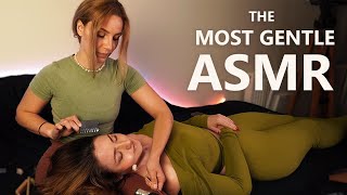 Real Person ASMR that Put an ASMRtist to SLEEP unintentionally  hair SCRATCHING hairline tracing [upl. by Aikehs]