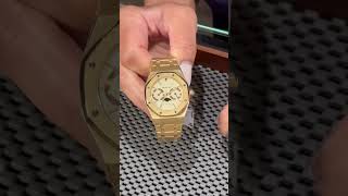 Audemars Piguet Royal Oak Yellow Gold Day Date Moonphase Mens Watch 25594BA Review  SwissWatchExpo [upl. by Marrin]