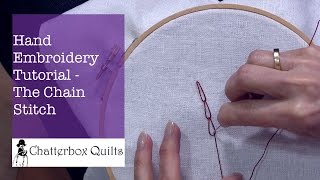 How to do a Chain Stitch [upl. by Nauqan]