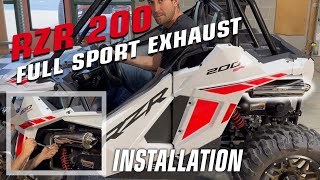 RZR 200 RPM SxS Full Exhaust Install [upl. by Ai]