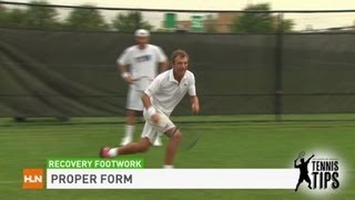 Mats Wilander shows you how to recover after a forehand [upl. by Frissell]