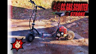 49CC MINI GAS SCOOTER WITH SUSPENSION [upl. by Nolitta]