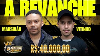 VITOR 🆚️ MANSIDAOC 40 MIL AO VIVO 23111sinucaaprendizdulokoaovivo [upl. by Gensler]