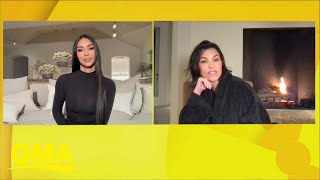 Kim and Kourtney Kardashian talk about new show The Kardashians l GMA [upl. by Eisdnyl586]