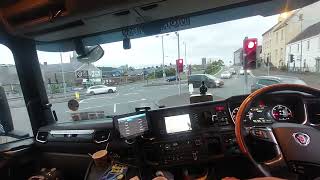 Ferry Crossing From Northern Ireland Warrenpoint To England Heysham Seatruck With My Truck truck [upl. by Morville]