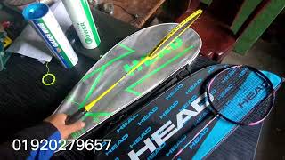 Badminton Racket HEAD সবথেকে কম দামে HEAD Racket HEAD Racket Review in Bangladesh Racket Price [upl. by Nylloh890]