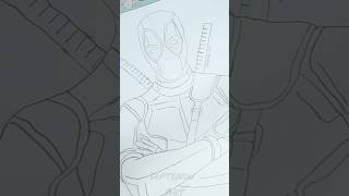 Creative Deadpool Art in 10 Sec 💥 deadpool creative art shorts sketchable [upl. by Kcirrad]