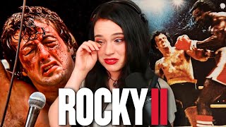 First Time Watching Rocky 2 MOVIE REACTION  bunnytails [upl. by Latricia]