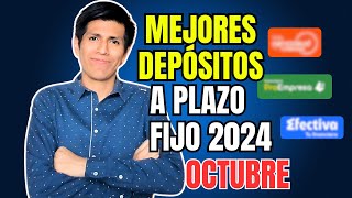 TOP 3 mejores DEPÓSITOS a plazo fijo en Perú OCTUBRE 2024  ACTUALIZADO [upl. by Procto186]