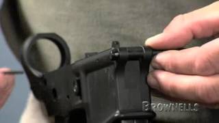 Brownells  AR15 Installing the Pivot Pin [upl. by Grossman]