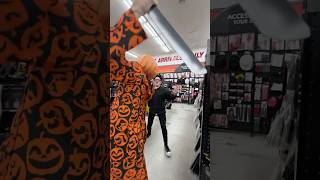 OH NO 😬 😱 WATCH OUT‼️ THAT PUMPKIN GUY IS FOLLOWING YOU🤣🤣 halloweenwithshorts [upl. by Jamil]