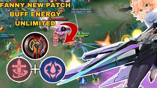 GAMEPLAY FANNY  BUFF ENERGY  NEW EMBLEM BUILD  MOBILE LEGENDA BANG BANG mobilelegends [upl. by Assetal]