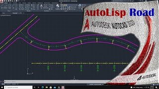 AutoCADs Lisp For Roads Chainage CAD User AutoLisp For Road Network [upl. by Nois]