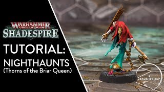 How to paint Nighthaunts  Warhammer Nightvault Thorns of the Briar Queen [upl. by Eanel504]