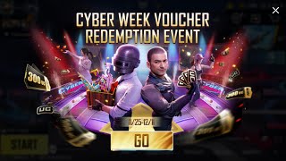 Cyber Week Voucher Redemption Event Explained In PUBG Mobile [upl. by Tacklind10]