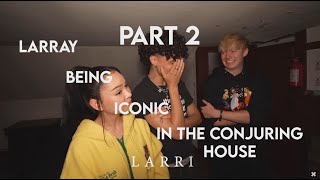 Larray being iconic on the conjuring house part 2 [upl. by Lednahc]