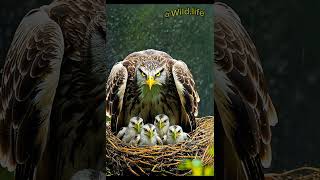 Mother bird protecting chicks in rain birds birdspotting birdwatchinglife birdwatch wildlife [upl. by Sac593]