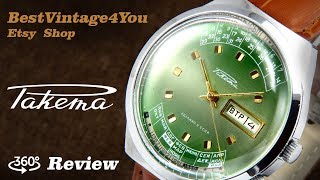 Handson video Review of Raketa College Soviet Multi Year Calendar Watch From 70s [upl. by Hanauq325]