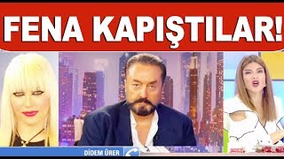 Adnan Oktarın kediciği Didem Ürer canlı yayına bağlandı ortalık karıştı [upl. by Horbal]