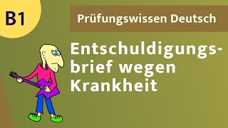 Entschuldigungsbrief schreiben B1 ⭐️⭐️⭐️ Aufgabe Anleitung und Lösung [upl. by Itnava]