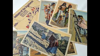 A collection of Native American and CowboyWestern postcards May 2024 [upl. by Sil]