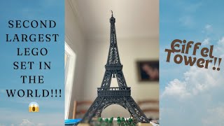 I BUILT THE 2ND LARGEST LEGO® SET IN THE WORLD LEGO® EIFFEL TOWER [upl. by Gentille]