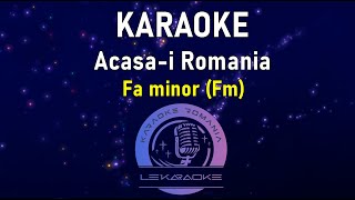 Acasai Romania Karaoke  Fa Minor Negative  Karaoke 2022 [upl. by Norrat]