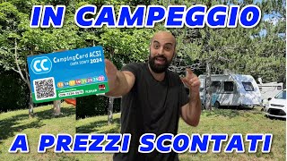 IN CAMPEGGIO A PREZZI SCONTATI CampingCard ACSI [upl. by Costanzia]