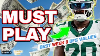 TOP Week 8 NFL DFS Picks amp Values You NEED to Know  Fantasy Football 2023  Breece Hall amp More [upl. by Zile968]