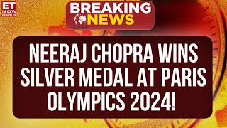 Neeraj Chopra Wins Silver Medal At Mens Javelin Final 1st Silver Medal For India  Olympics 2024 [upl. by Adora764]