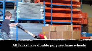 How to use a Pallet Jack by wwwrackpalletcomau [upl. by Laicram]