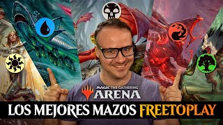 LOS MEJORES MAZOS FREE TO PLAY DE MAGIC ARENA ⚪⚫🔴🔵🟢  Guía Comenzando en Magic Arena [upl. by Danny]