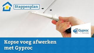 How to Kopse voeg afwerken met Gyproc [upl. by Rooker119]