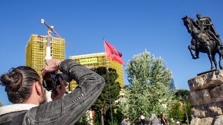 Photo Walk in Skanderbeg Square Tirana Albania 🇦🇱 [upl. by Delano]