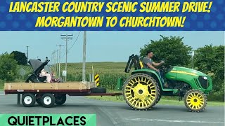 Lancaster County PA Summer Scenic Drive Morgantown to Churchtown [upl. by Cychosz]