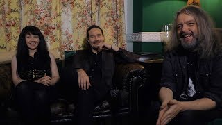 AURI interview  Johana Kurkela Tuomas Holopainen amp Troy Donockley part 2 [upl. by Ahsiemak]