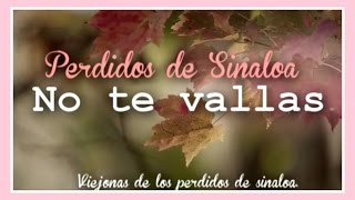 No te vallasperdidos de sinaloa [upl. by Thorlie]